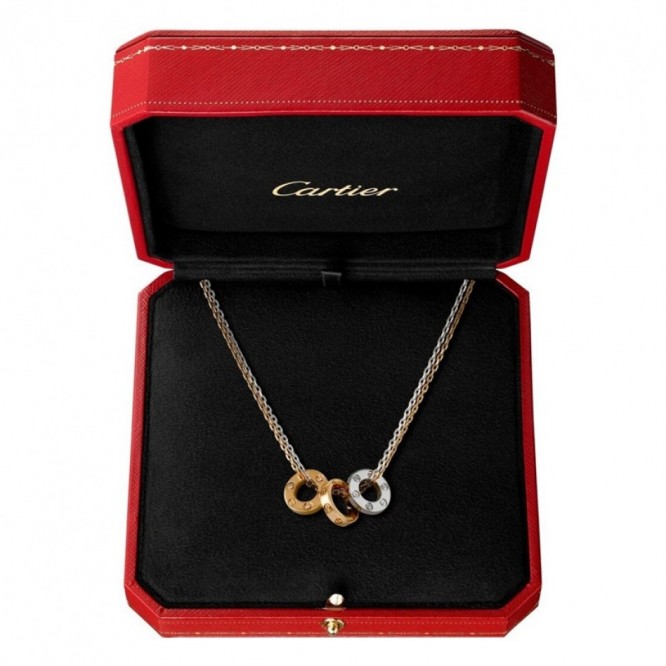 Cartie LOVE NECKLACE, 6 DIAMONDS LOVE ネックレス、ダイヤモンド6個